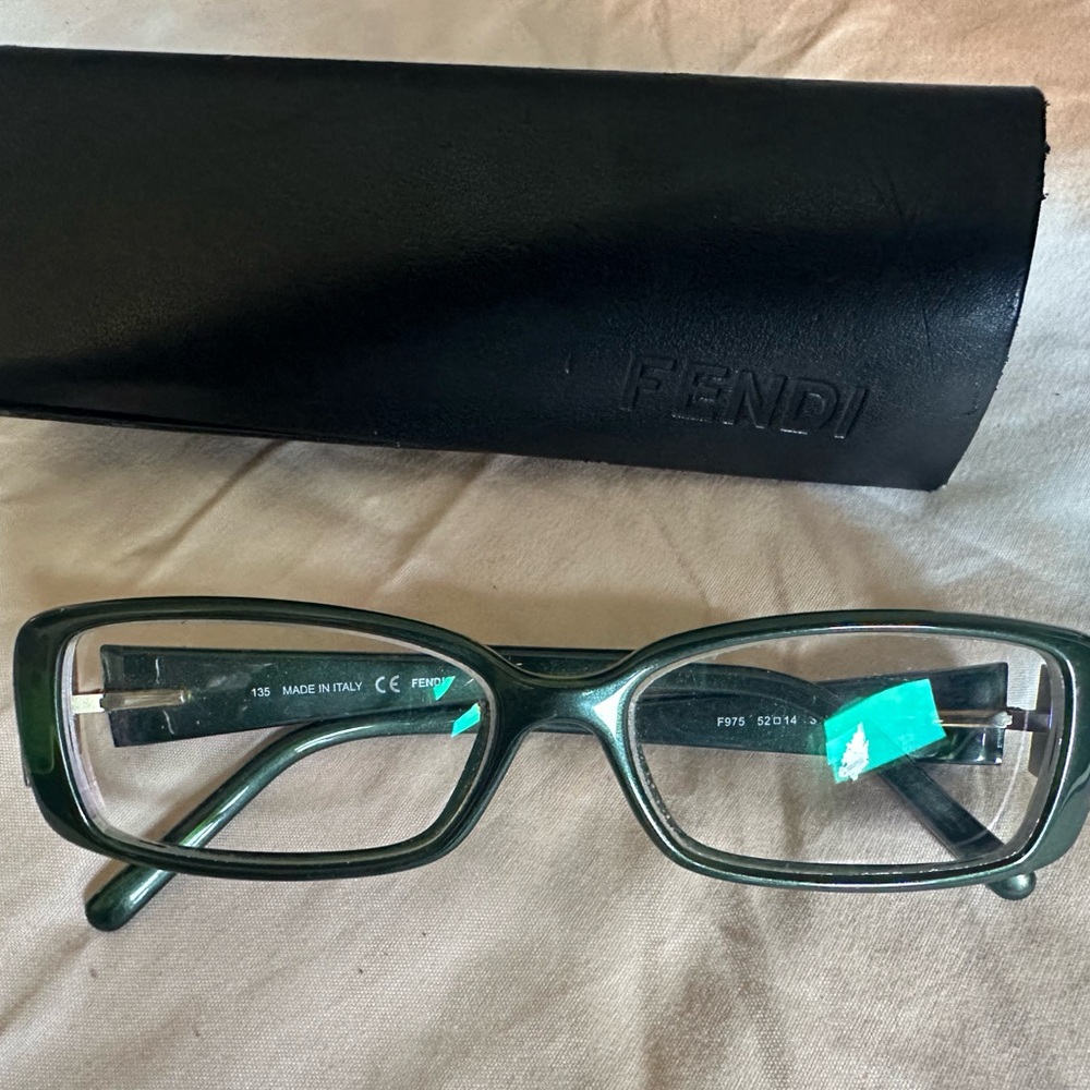 Fendi eyeglass model number 135 case and cleaning cloth included